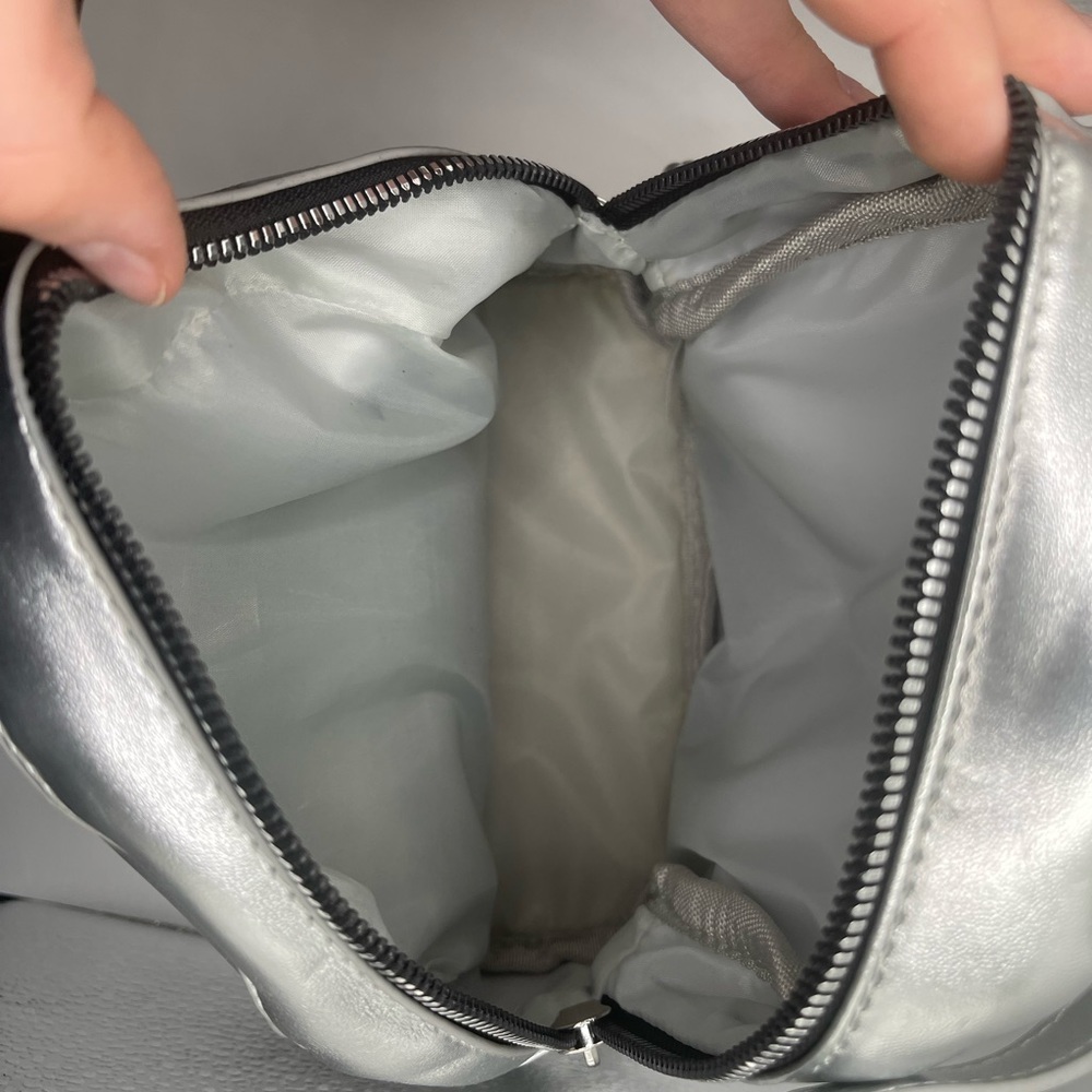Mini silver/metallic backpack - Picture 4 of 8